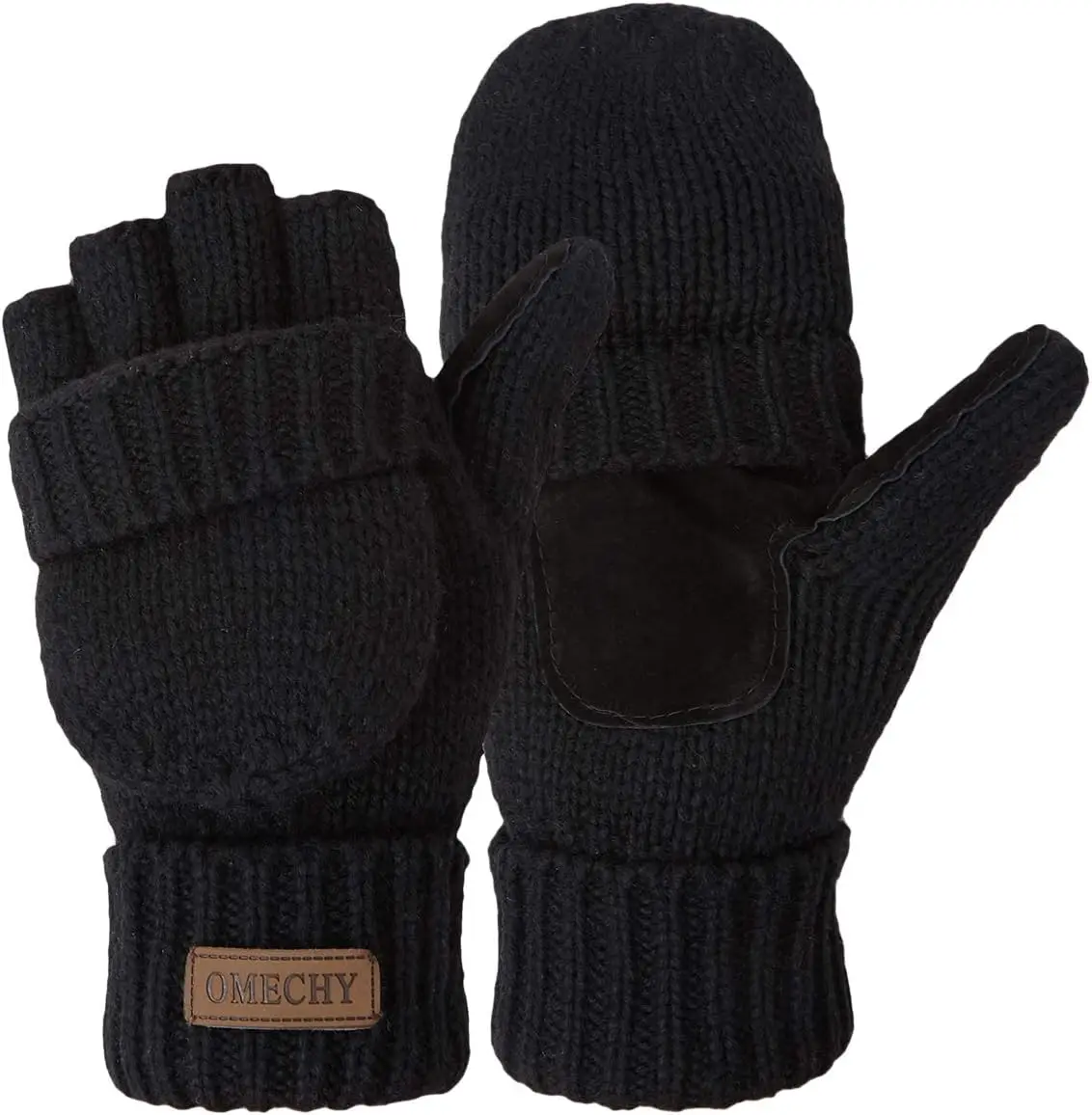 Winter Knitted Fingerless Wool Gloves Thermal Warm Convertible Mittens Flap Cover
Winter Knitted Fingerless Wool Gloves Thermal Warm Convertible Mittens Flap Cover