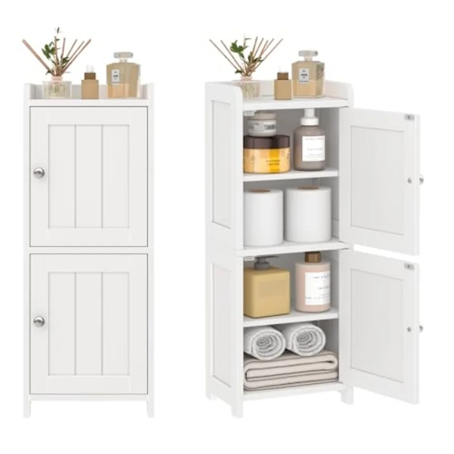 Напольный угловой шкаф для ванной комнаты, 30 см высотой, с 2 дверцами, 5 полками, 2 регулируемыми узкими полками для туалетной бумаги
Напольный угловой шкаф для ванной комнаты, 30 см высотой, с 2 дверцами, 5 полками, 2 регулируемыми узкими полками для туалетной бумаги