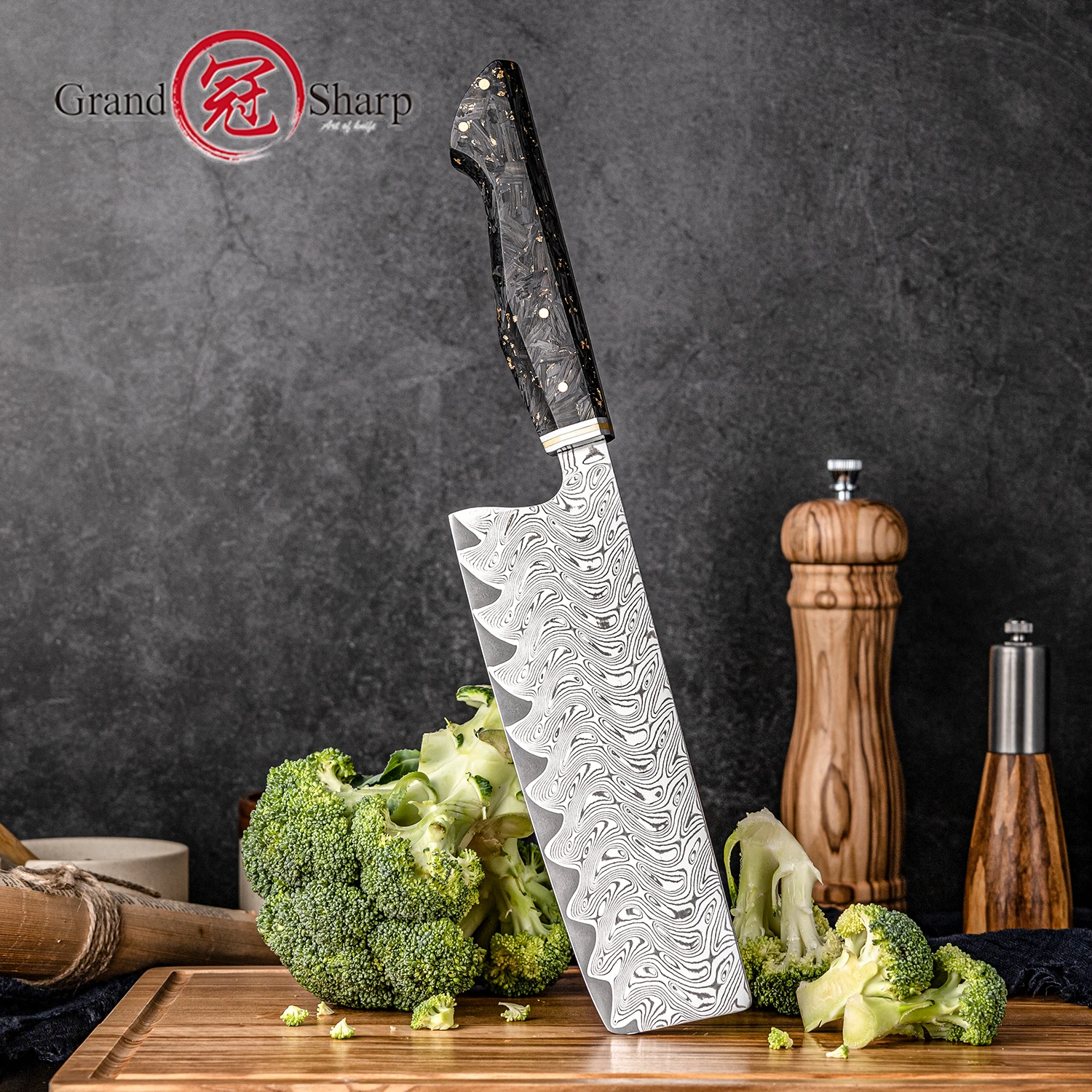 Нож Grandsharp 7 дюймов Nakiri, 67-слойный AUS-10 Core, инструменты для приготовления пищи из дамасской стали, ножи шеф-повара, ручка из углеродного волокна с подарочной коробкой
Нож Grandsharp 7 дюймов Nakiri, 67-слойный AUS-10 Core, инструменты для приготовления пищи из дамасской стали, ножи шеф-повара, ручка из углеродного волокна с подарочной коробкой