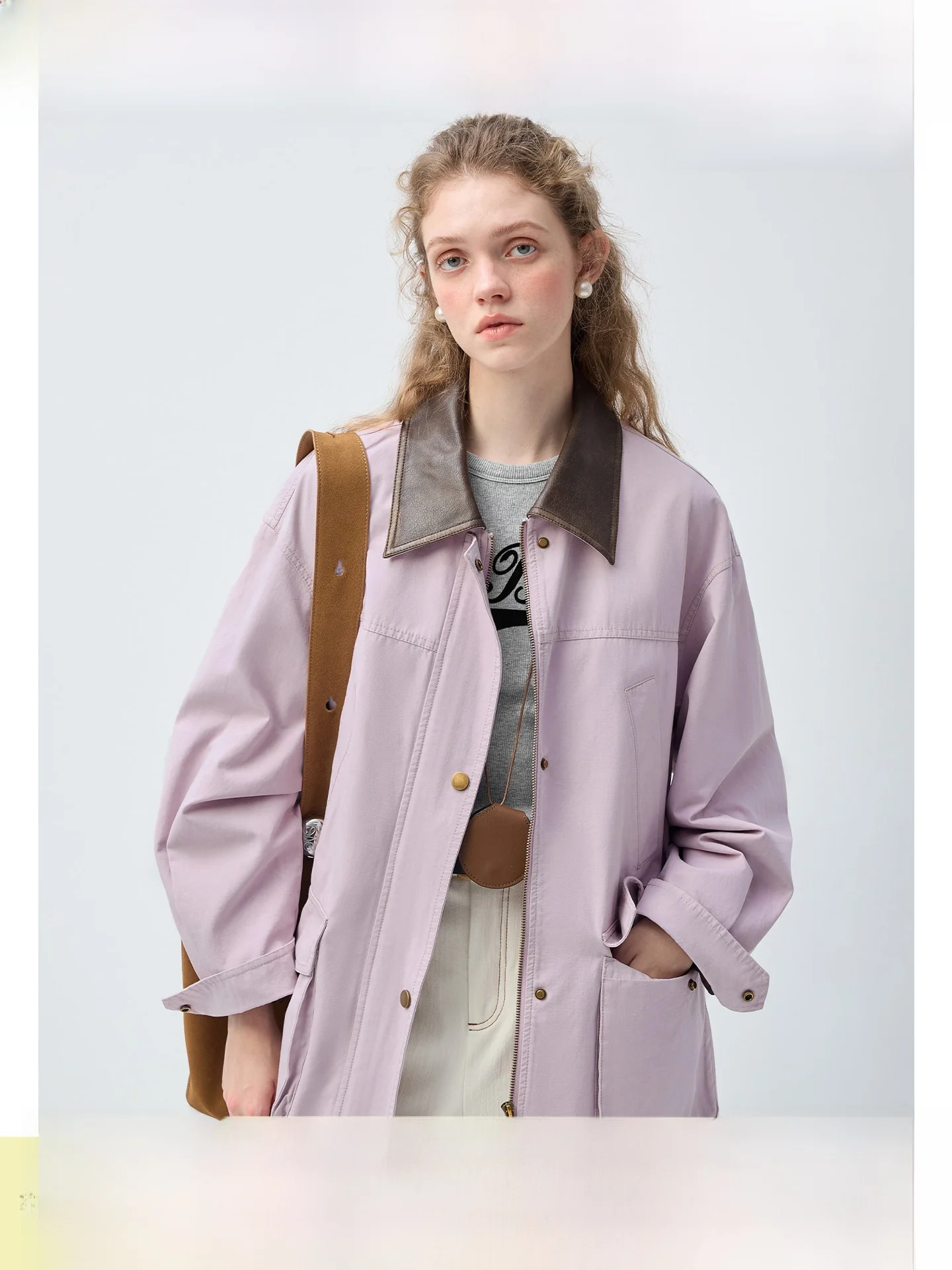 Unique Beautiful Short Outerwear Women's Eggplant Purple VEGA CHANG 2026 Early Autumn New Arrival Commute Style Loose Fit
Unique Beautiful Short Outerwear Women's Eggplant Purple VEGA CHANG 2026 Early Autumn New Arrival Commute Style Loose Fit