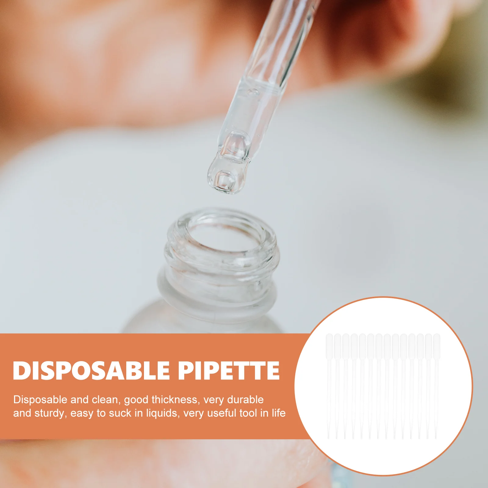 100 Pcs Pipette Plastic Dropper Disposable Dispensing Pipettes Graduated Essential Oil Transfer Scale
100 Pcs Pipette Plastic Dropper Disposable Dispensing Pipettes Graduated Essential Oil Transfer Scale