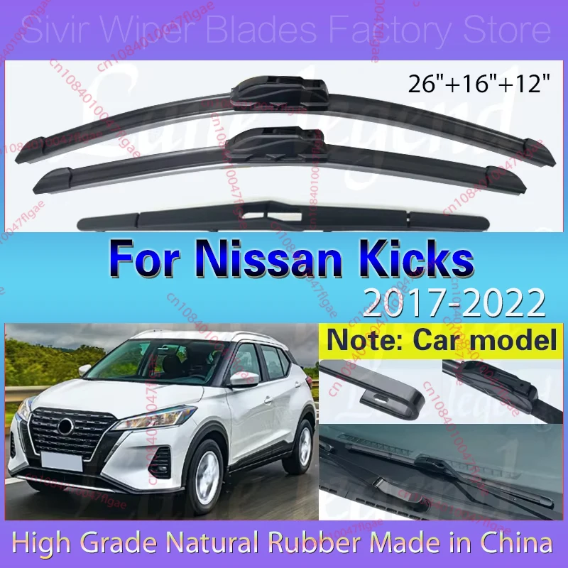 For Nissan Kicks 2017 2018 2019 2020 2021 2022 Front Rear Wiper Blades Windshield Windscreen Window Cutter Accessories 26"16"12"
For Nissan Kicks 2017 2018 2019 2020 2021 2022 Front Rear Wiper Blades Windshield Windscreen Window Cutter Accessories 26"16"12"