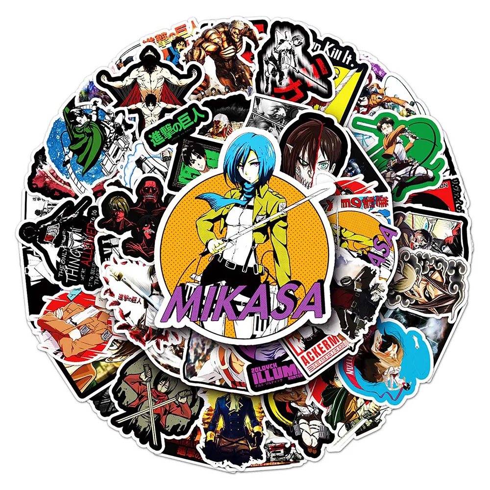 10/30/50pcs Cool Attack On Titan Anime Sitckers Cartoon Waterproof Decals for Scrapbook Guitar Phone DIY Sticker Kid Classic Toy 
10/30/50pcs Cool Attack On Titan Anime Sitckers Cartoon Waterproof Decals for Scrapbook Guitar Phone DIY Sticker Kid Classic Toy