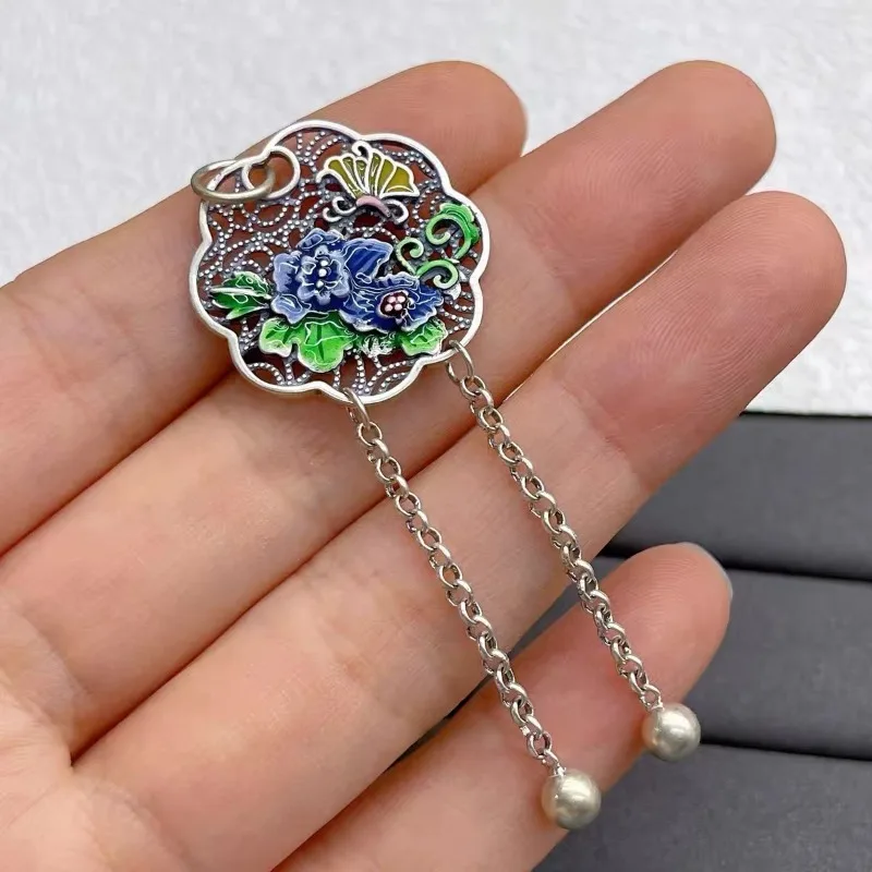 S925 Silver Classic Retro Palace Style Enamel Colorful Hollow Butterfly Flower Pendant Ruyi Chain Necklace Jewelry Gift
S925 Silver Classic Retro Palace Style Enamel Colorful Hollow Butterfly Flower Pendant Ruyi Chain Necklace Jewelry Gift