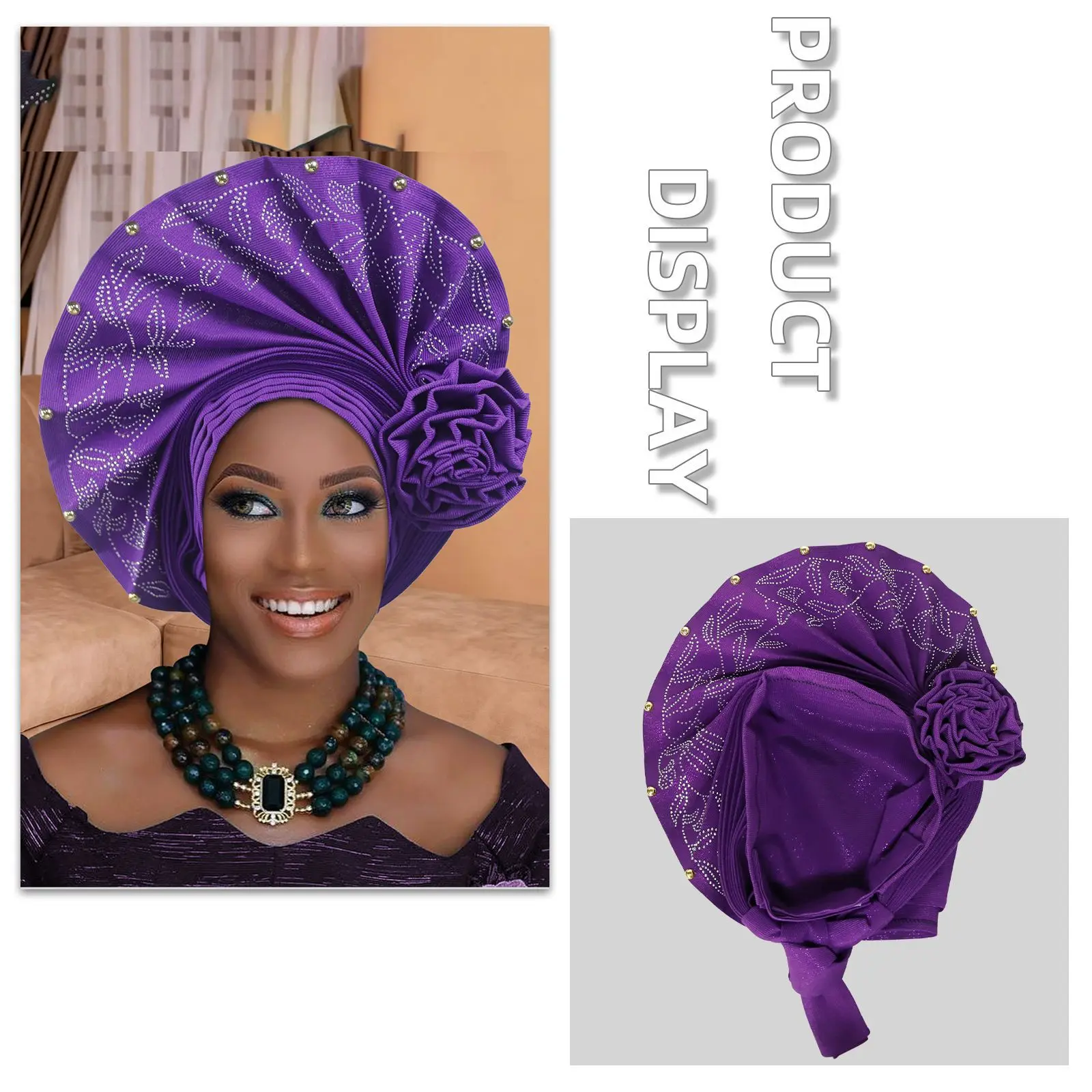 High Quality Turban Cap for Women Auto Gele Headtie Already Made Hijab Wedding Bonnet African Head Wrap Nigeria Geles Headwear
High Quality Turban Cap for Women Auto Gele Headtie Already Made Hijab Wedding Bonnet African Head Wrap Nigeria Geles Headwear
