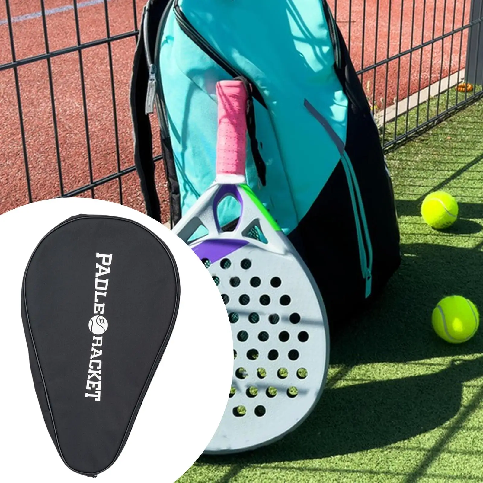 Tennis Bag Lightweight Adjustable Strap Storage Pouch Protective Holder Holds Single Racket Portable Paddle Bag for Gym Outdoor
Tennis Bag Lightweight Adjustable Strap Storage Pouch Protective Holder Holds Single Racket Portable Paddle Bag for Gym Outdoor