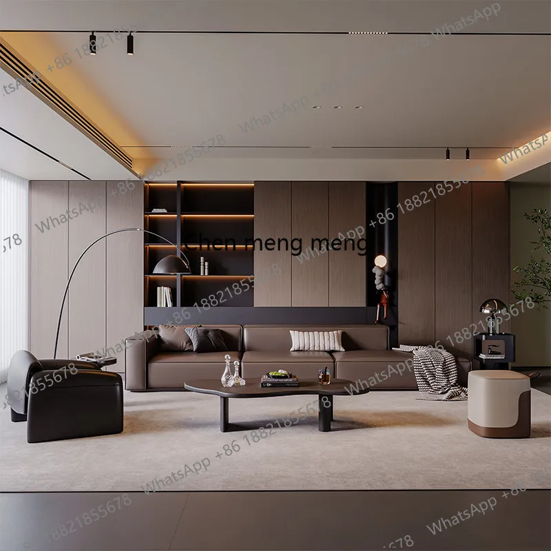 Italian minimalist light luxury business leather, creative sofa coffee table combination
Italian minimalist light luxury business leather, creative sofa coffee table combination