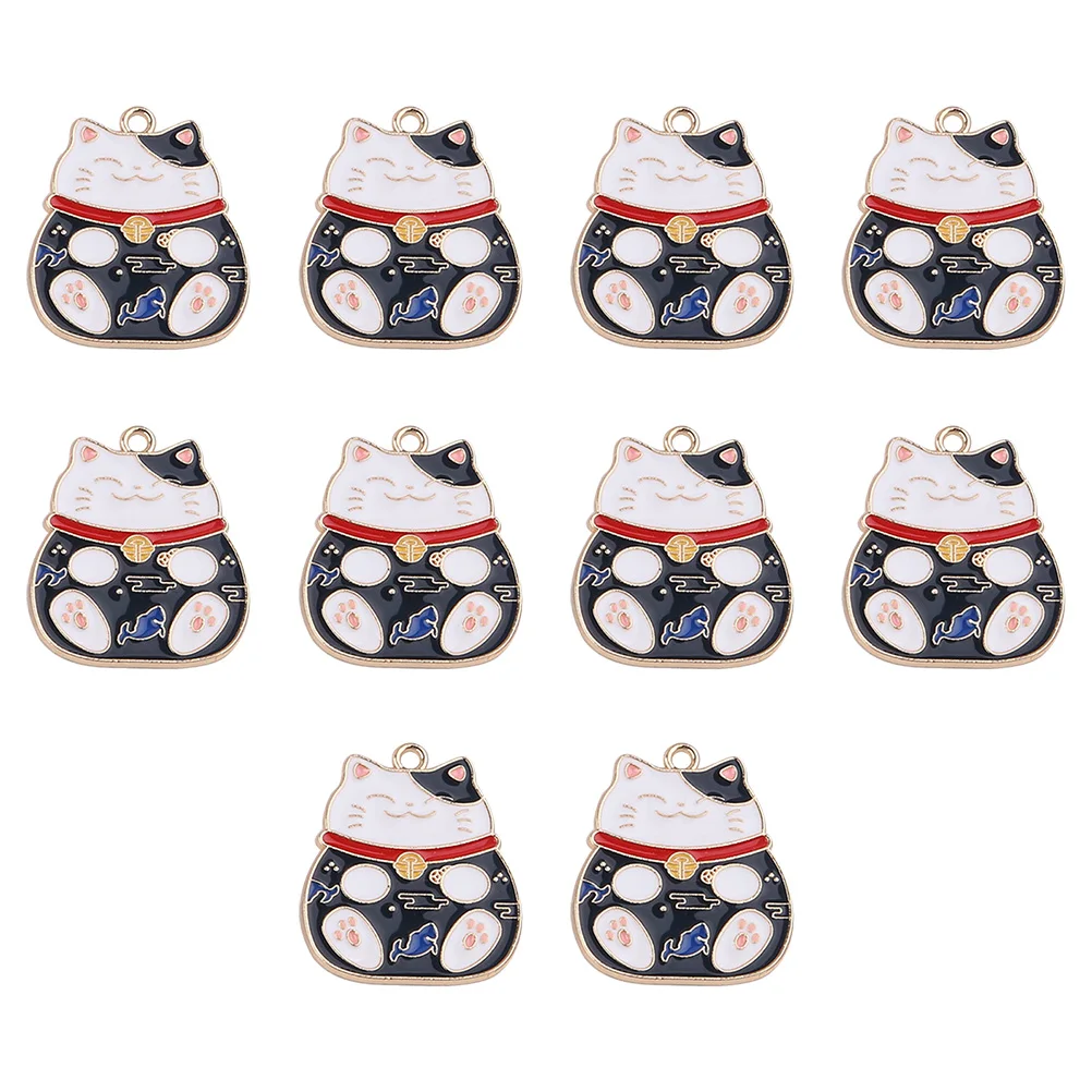 10 Pcs Lucky Cat Pendant Cute Jewelry Charms Animal Crafts Keychain Accessories Alloy Pendants Bracelets DIY Cat Crafting Charm
10 Pcs Lucky Cat Pendant Cute Jewelry Charms Animal Crafts Keychain Accessories Alloy Pendants Bracelets DIY Cat Crafting Charm