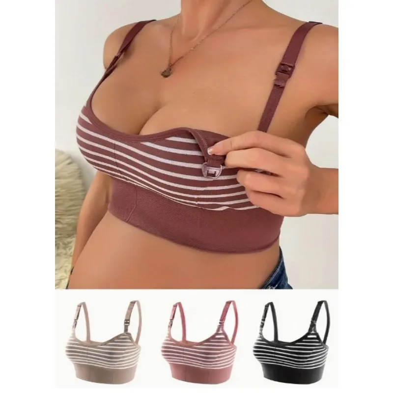 Striped Seamless Nursing Bra Without Buttons Comfortable Yoga Bra One-piece Bra Maternity Wear Bras for Women Nursing Bra Bras
Striped Seamless Nursing Bra Without Buttons Comfortable Yoga Bra One-piece Bra Maternity Wear Bras for Women Nursing Bra Bras