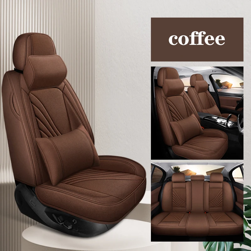 Flax Universal Full Set Car Seat Covers For Geely Atlas Coolray okavango Boyue Cool Preface Cityray Auto Interior Accessories
Flax Universal Full Set Car Seat Covers For Geely Atlas Coolray okavango Boyue Cool Preface Cityray Auto Interior Accessories
