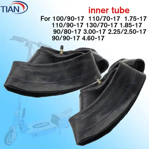 Motorcycle tire inner tube 3.00-17 130/70-17 90/80-17 Multiple models 17 inch rubber straight valve inner tube