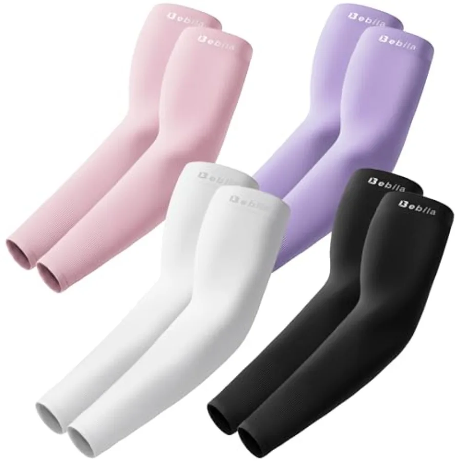 Bebila Arm Sleeves for Men Women, UV Sun Protection Sports Cooling Compression Sleeves for Basketball Golf Outdoor Black+White+
Bebila Arm Sleeves for Men Women, UV Sun Protection Sports Cooling Compression Sleeves for Basketball Golf Outdoor Black+White+