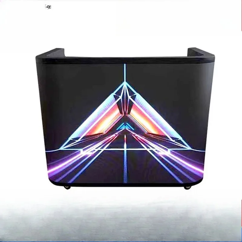 Front desk advertising screen high definition full color led display mall creative bar counter screen
Front desk advertising screen high definition full color led display mall creative bar counter screen