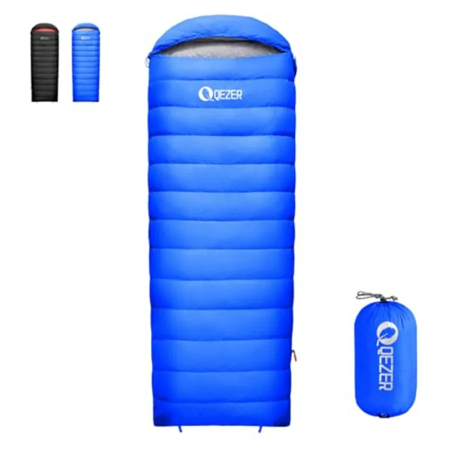 Down Sleeping Bag for Adults: 600 Fill Power Goose Down, Black, Ultralight Compact with Compression Sack for Backpacking, Campi
Down Sleeping Bag for Adults: 600 Fill Power Goose Down, Black, Ultralight Compact with Compression Sack for Backpacking, Campi