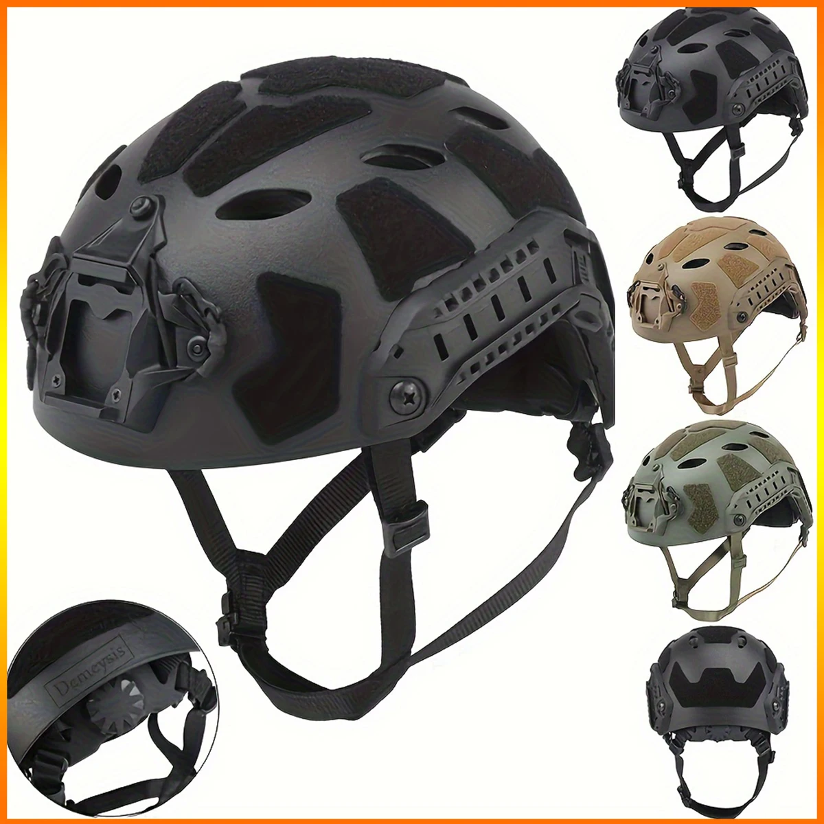 Lightweight Adjustable Tactical ABS Helmet for Airsoft Outdoor Sports Hunting-CS Helmet Head Protection Gear for Paintball Game
Lightweight Adjustable Tactical ABS Helmet for Airsoft Outdoor Sports Hunting-CS Helmet Head Protection Gear for Paintball Game