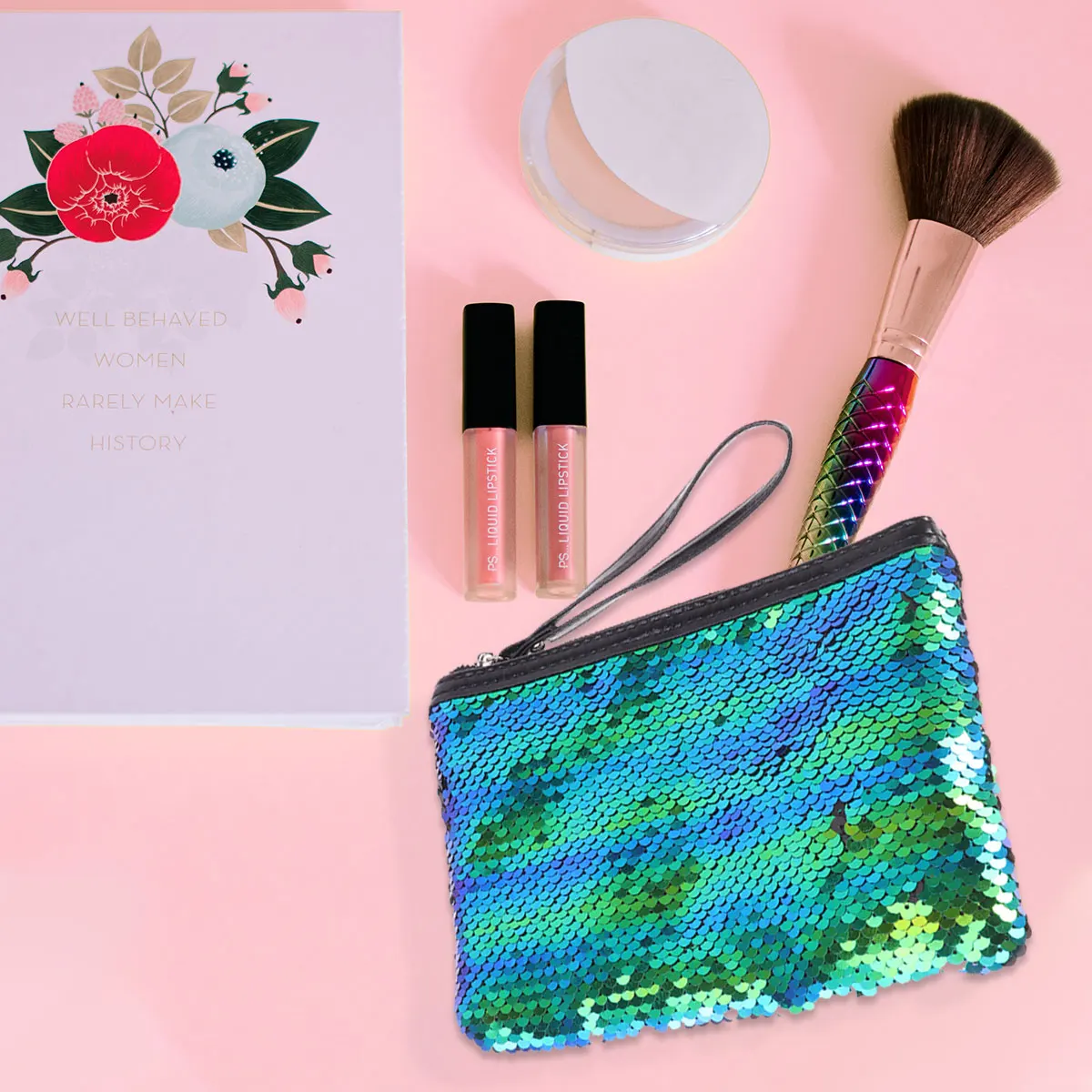Toiletry Bag Sequin Makeup Case Small for Handbag Pailette Pouches Purse Clutch
Toiletry Bag Sequin Makeup Case Small for Handbag Pailette Pouches Purse Clutch