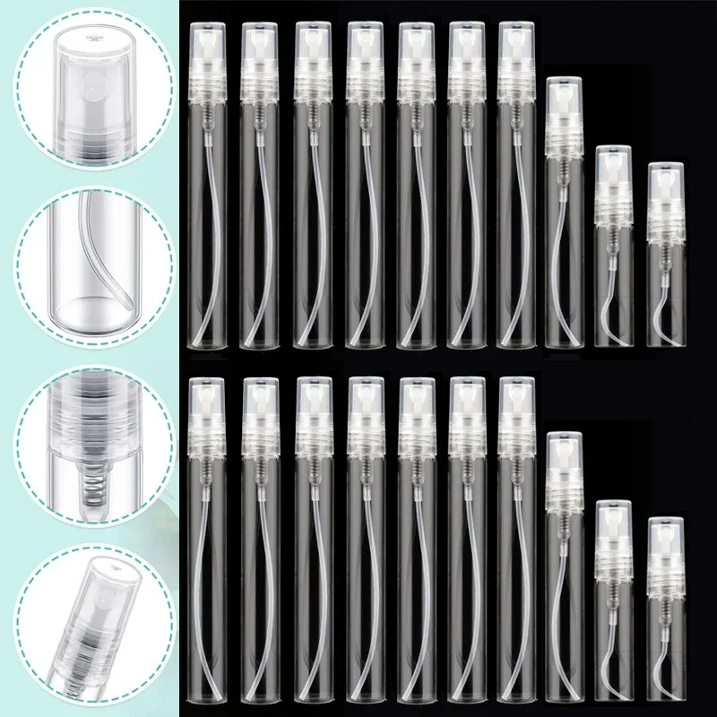 100Pcs 2/3/5/7/10ml Refillable Mini Glass Perfume Spray Bottles Portable Small Perfume Sample Vials Container For Travel Party
100Pcs 2/3/5/7/10ml Refillable Mini Glass Perfume Spray Bottles Portable Small Perfume Sample Vials Container For Travel Party