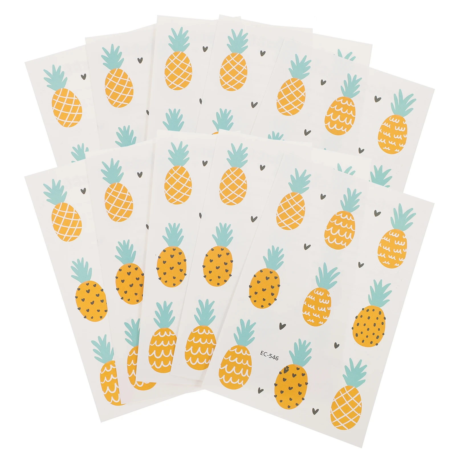 10pcs Waterproof Tattoo Stickers Cute Pineapple Body Kids Fruit Cartoon Temporary Ink Free Last Few Days Easy Apply Remove
10pcs Waterproof Tattoo Stickers Cute Pineapple Body Kids Fruit Cartoon Temporary Ink Free Last Few Days Easy Apply Remove