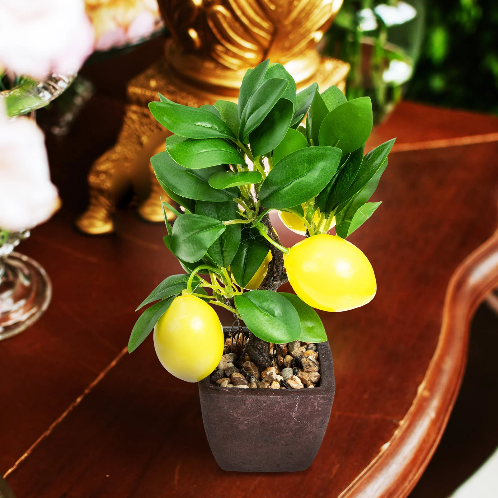 Simulated Lemon Bonsai Decor Premium Realistic Fake Lemon Tree Ornament Home Office Desktop Decorative Artificial Bonsai Plant
Simulated Lemon Bonsai Decor Premium Realistic Fake Lemon Tree Ornament Home Office Desktop Decorative Artificial Bonsai Plant
