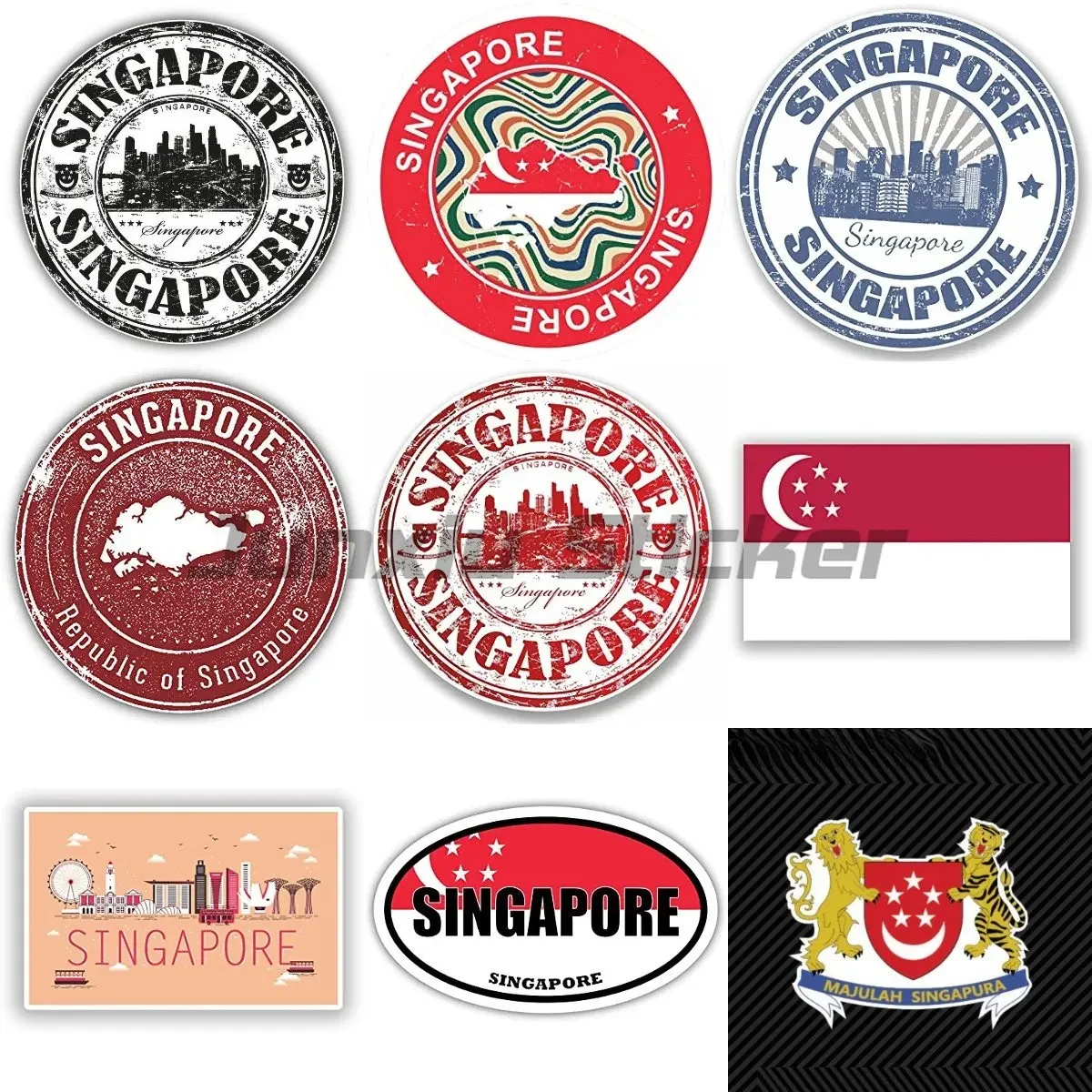 Singaporean Coat of Arms Sticker Decal Self Adhesive Vinyl Singapore Flag SGP SG Stickers for Cars, Bicycles, Laptops, Motos
Singaporean Coat of Arms Sticker Decal Self Adhesive Vinyl Singapore Flag SGP SG Stickers for Cars, Bicycles, Laptops, Motos