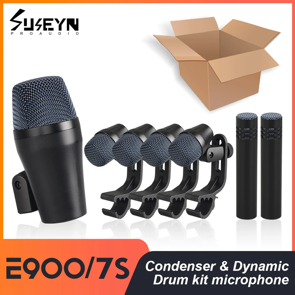 e900/7S Metal version drum microphone set, professional indoor recording, outdoor performance e900/7VS Metal version drum micr
e900/7S Metal version drum microphone set, professional indoor recording, outdoor performance e900/7VS Metal version drum micr
