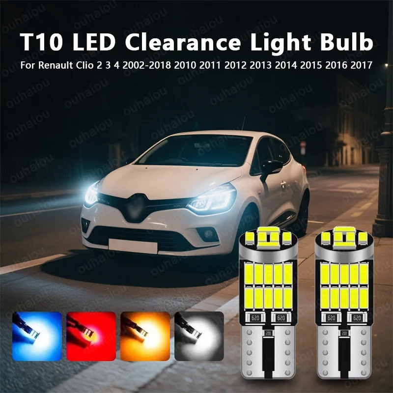 For Renault Clio 2 3 4 2002-2018 2010 2011 2012 2013 2014 2015 2016 2017 LED Parking Light T10 W5W Clearance Lamp
For Renault Clio 2 3 4 2002-2018 2010 2011 2012 2013 2014 2015 2016 2017 LED Parking Light T10 W5W Clearance Lamp