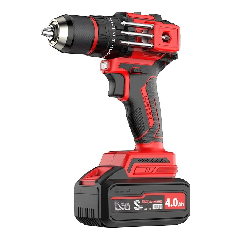 Brushless hand drill, can tap household electric screwdriver, high-power electric drill for construction site, power tool
Brushless hand drill, can tap household electric screwdriver, high-power electric drill for construction site, power tool