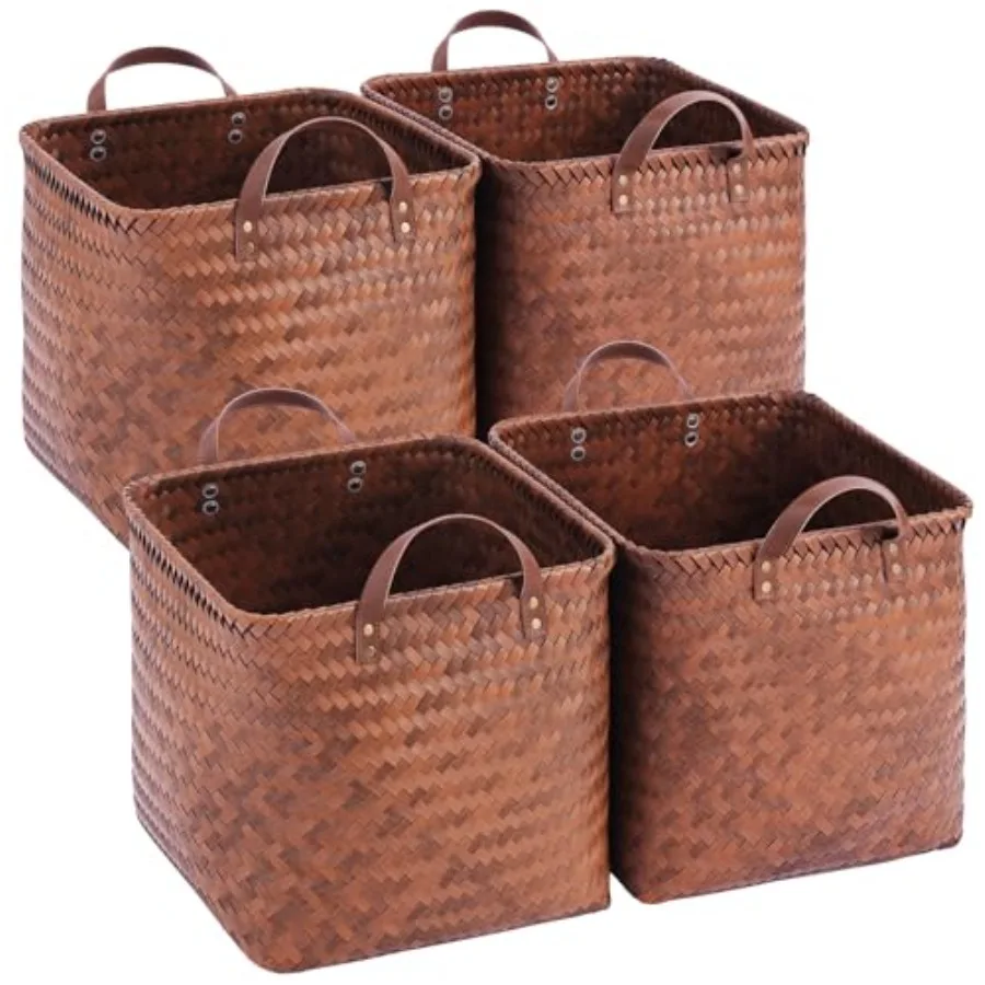 13x13x13 Laundry Baskets Hampers, Wicker Storage Baskets for Shelves, Woven Basket for Blankets, Clothes, Organizer Storage Bin
13x13x13 Laundry Baskets Hampers, Wicker Storage Baskets for Shelves, Woven Basket for Blankets, Clothes, Organizer Storage Bin