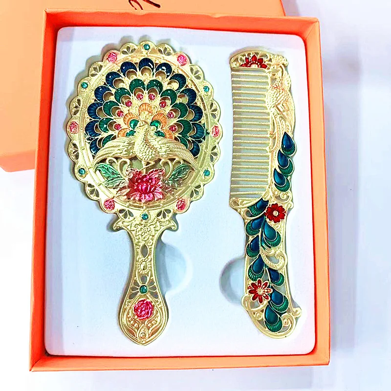 Vintage Hand Table Makeup Decorative Mirror Bathroom Golden Pocket Vanity Mirror Room Decor Home Miroir Mural Cosmetic Mirror
Vintage Hand Table Makeup Decorative Mirror Bathroom Golden Pocket Vanity Mirror Room Decor Home Miroir Mural Cosmetic Mirror