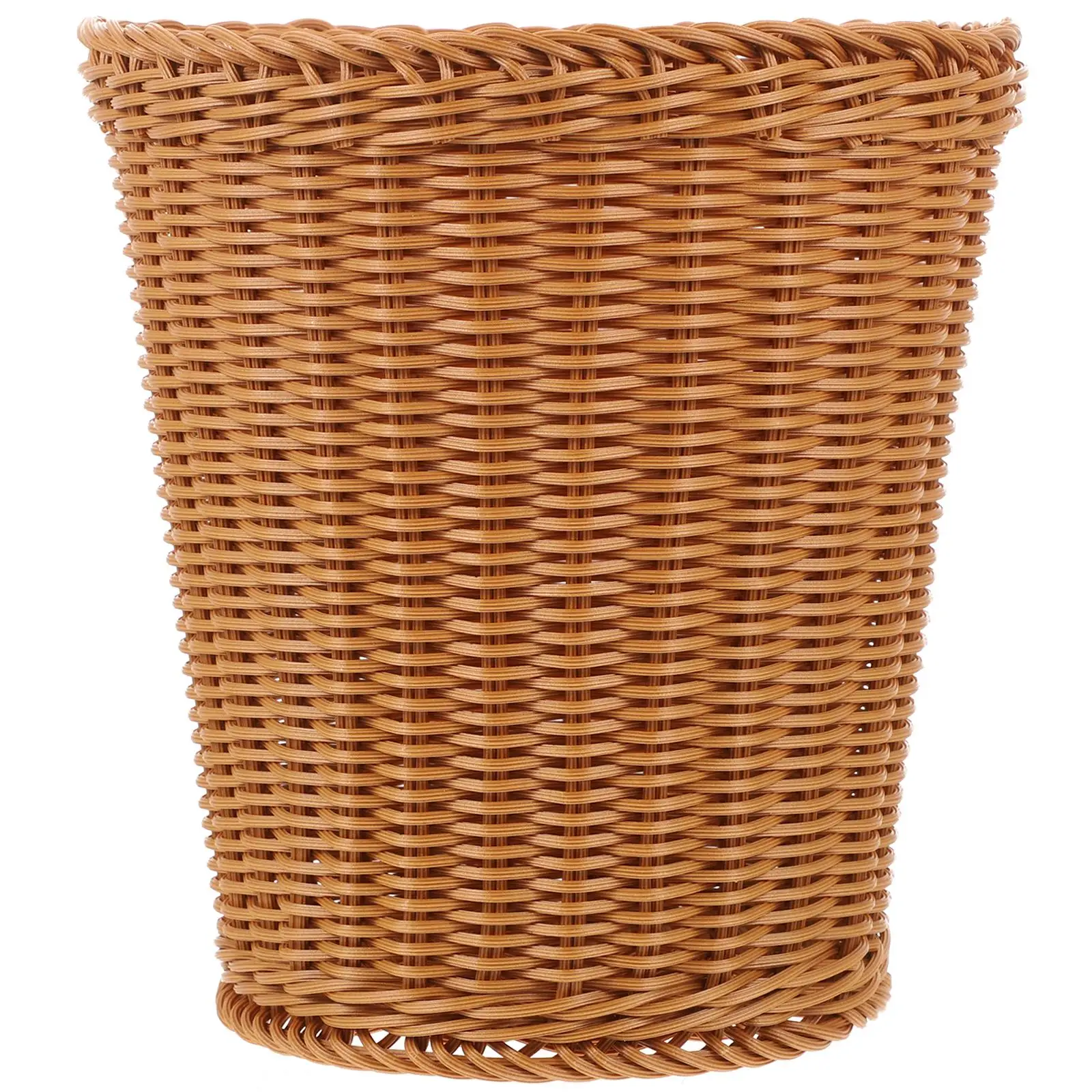 Woven Trash Can Storage Boho Brown Collapsible Laundry Baskets Woven Waste Basket Plastic Basket Sundries Container Home Use
Woven Trash Can Storage Boho Brown Collapsible Laundry Baskets Woven Waste Basket Plastic Basket Sundries Container Home Use