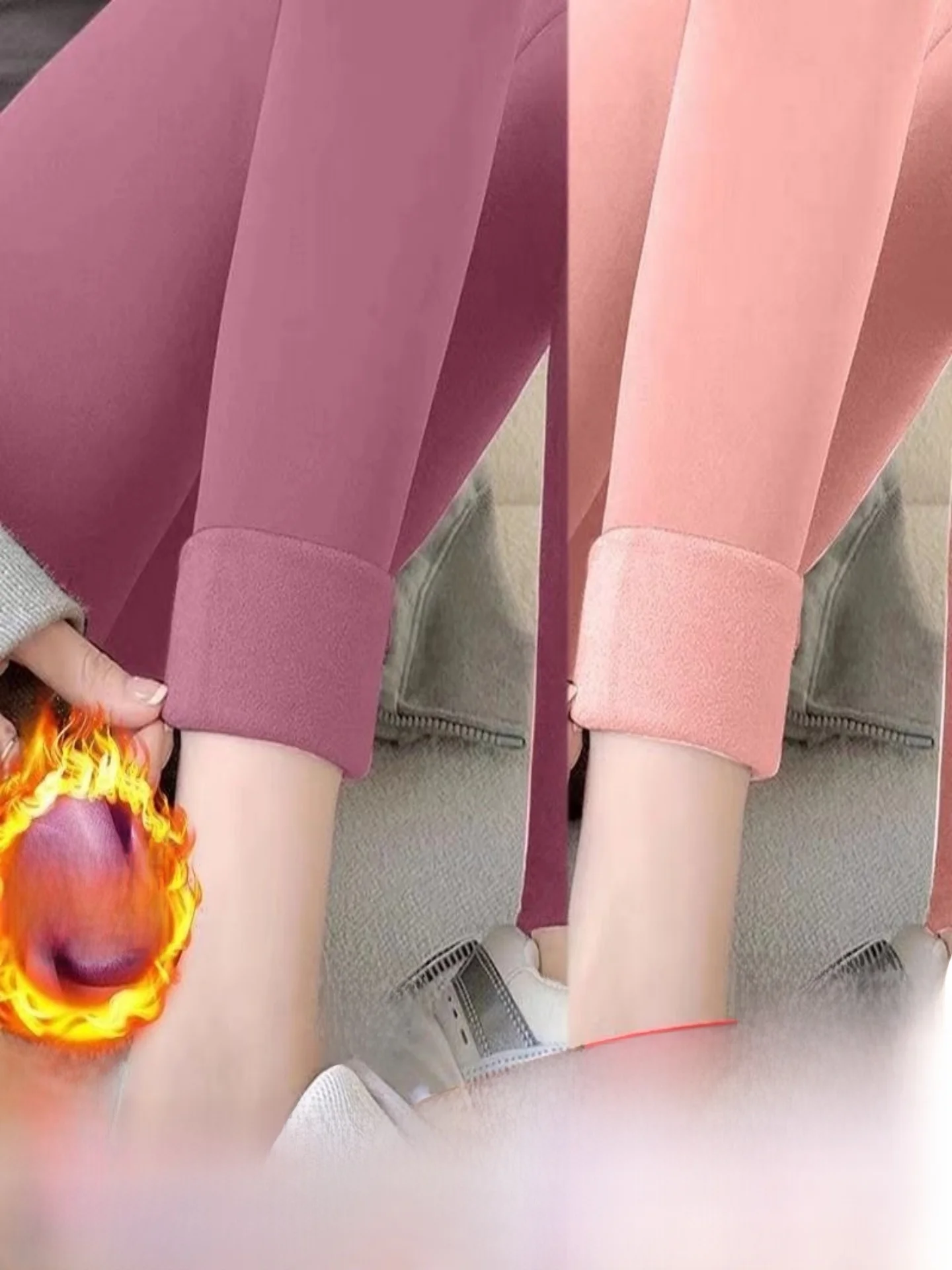 Women's Fleece Lined Slim Fit Thermal Pants Double Sided Velvet Brushed Autumn Winter Long Pants Casual mid Waist
Women's Fleece Lined Slim Fit Thermal Pants Double Sided Velvet Brushed Autumn Winter Long Pants Casual mid Waist