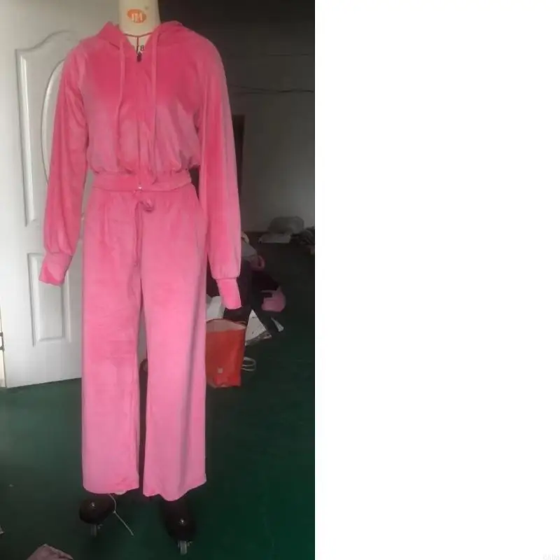 Women's Two Piece Outfit with Side Pockets Hoodie and Jogger Ensemble 6XDA
Women's Two Piece Outfit with Side Pockets Hoodie and Jogger Ensemble 6XDA