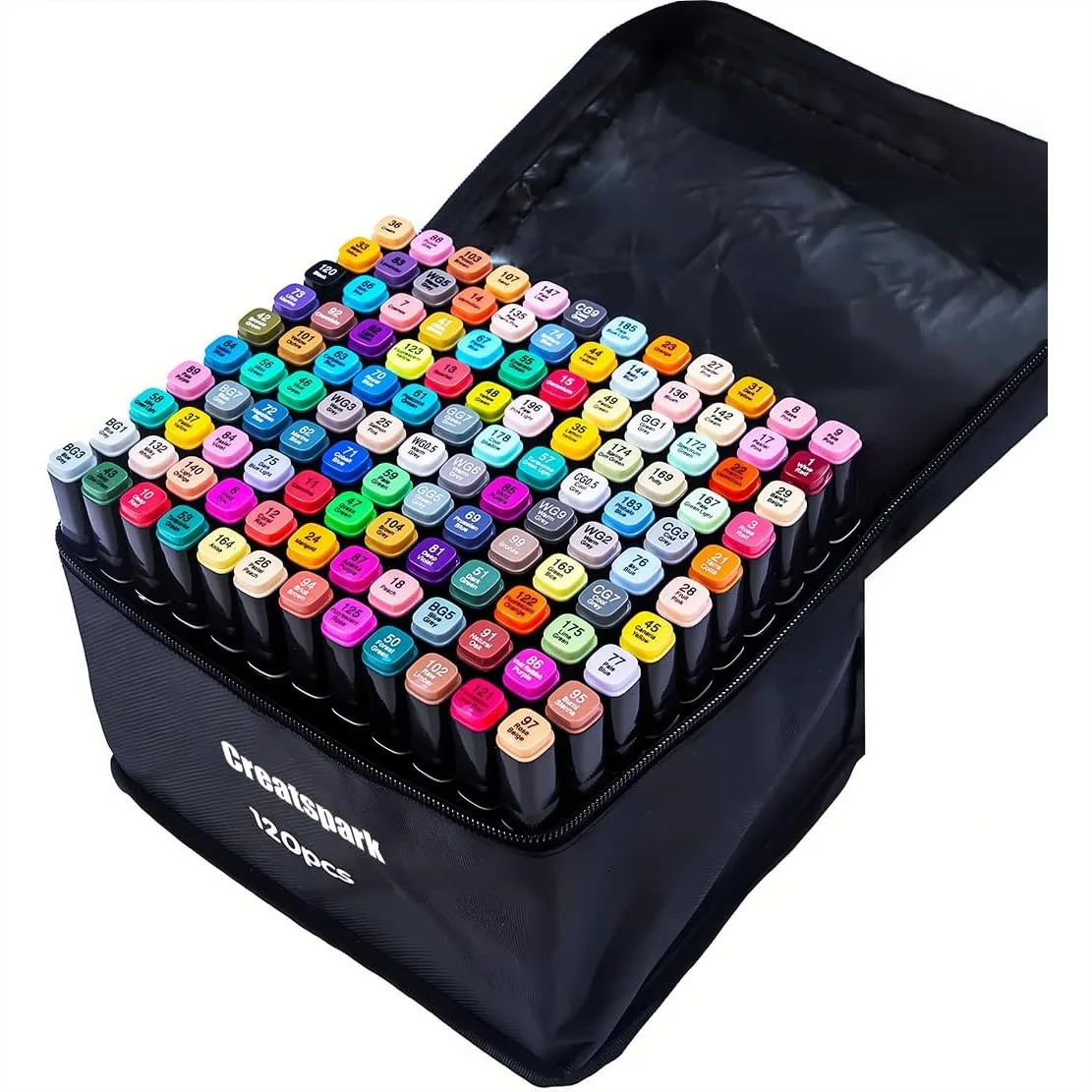 Alcohol Markers 120 Colors with Base Dual Tip Art Drawing Markers for Anime Sketch Illustrations Refillable
Alcohol Markers 120 Colors with Base Dual Tip Art Drawing Markers for Anime Sketch Illustrations Refillable