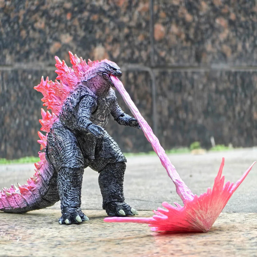 Movable Model Ornaments of Godzilla Vs. King Kong Nuclear Explosion Monster with Red-violet Godzilla Toys Around The Movie.
Movable Model Ornaments of Godzilla Vs. King Kong Nuclear Explosion Monster with Red-violet Godzilla Toys Around The Movie.