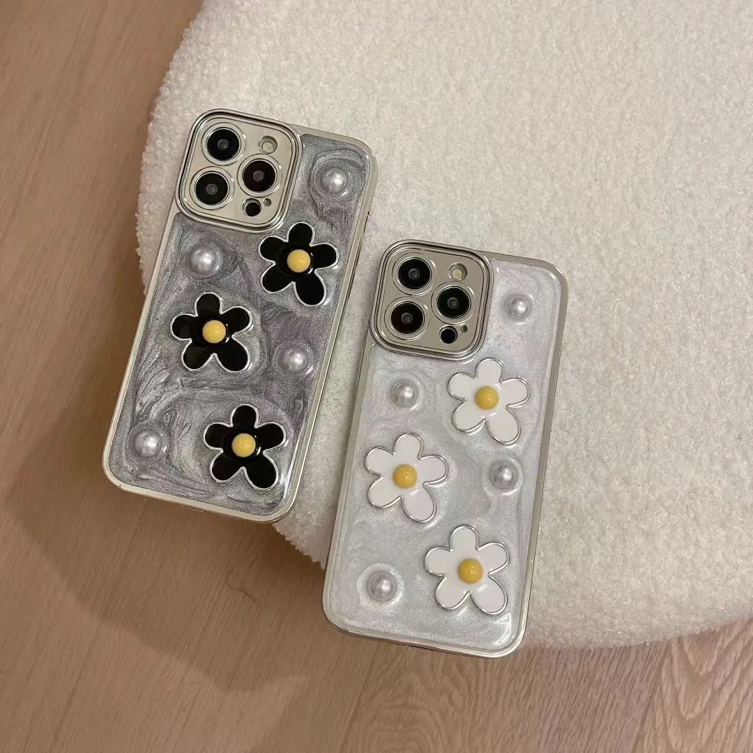 3D Daisy Flower Shiny Pearl Jelly Phone Case For iPhone16 15 14 13 12 11Promax XR XS Soft Full TPU Cover Body Shell Protection
3D Daisy Flower Shiny Pearl Jelly Phone Case For iPhone16 15 14 13 12 11Promax XR XS Soft Full TPU Cover Body Shell Protection