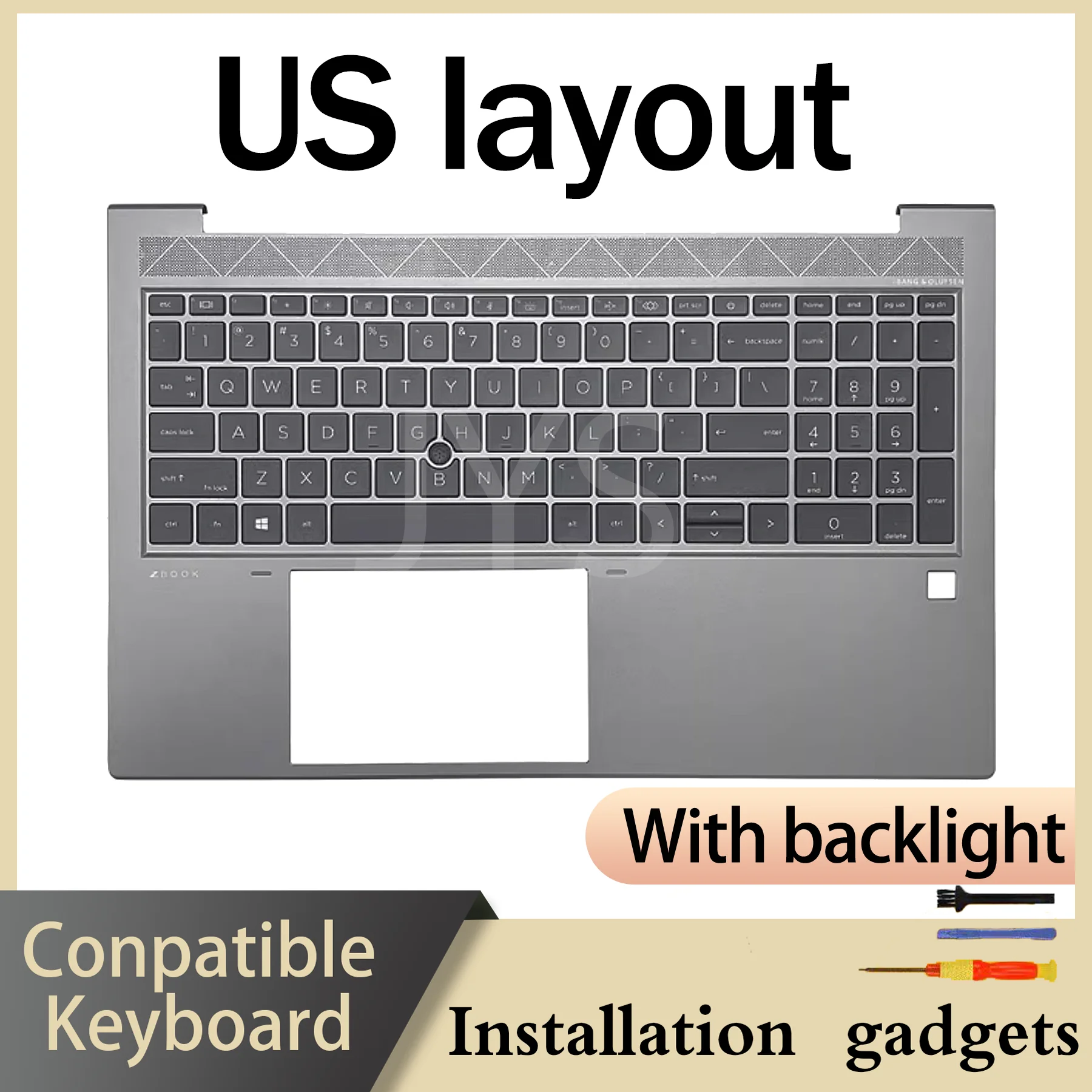 Suitable for HP ZBook Firefly 15 G7 G8 M35847-001 C-COVER backlit keyboard US FR layout
Suitable for HP ZBook Firefly 15 G7 G8 M35847-001 C-COVER backlit keyboard US FR layout