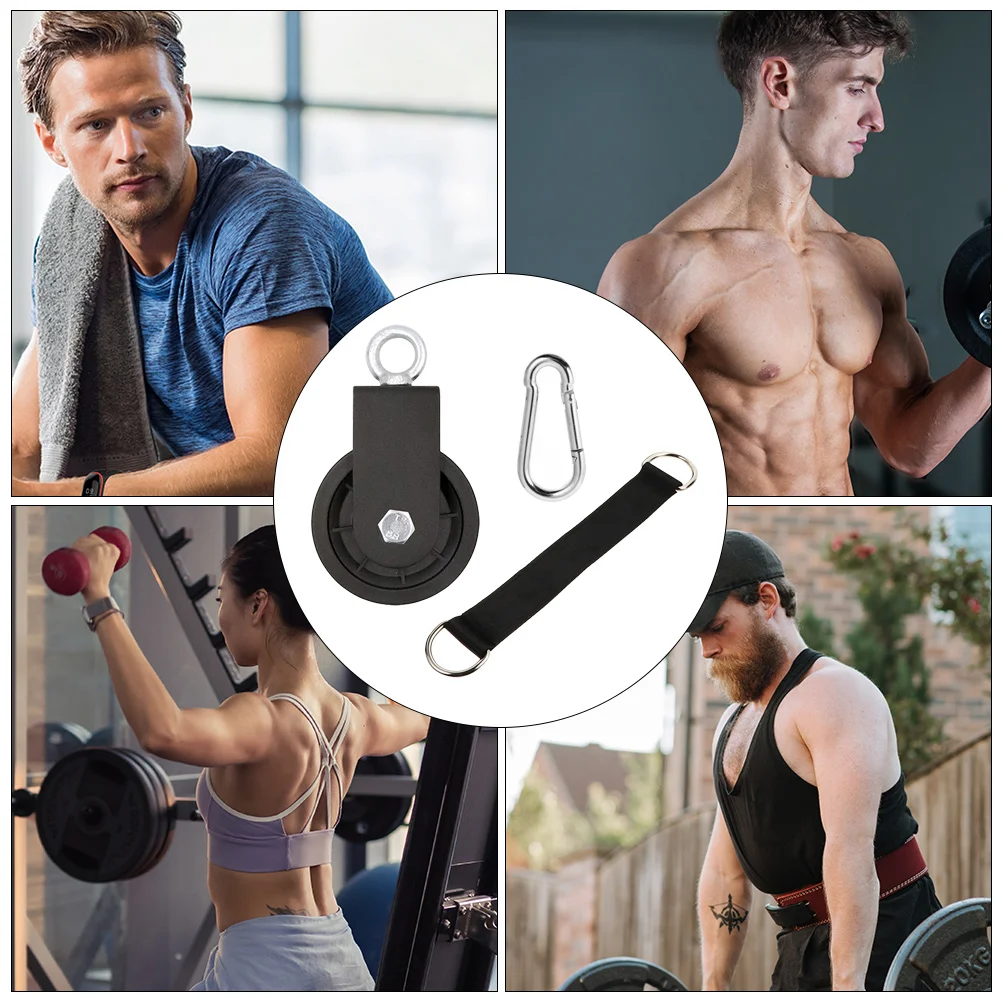 1 set Fitness Pulley Nylon Metal Alloy 360 Rotation Cable Gym Training Pulley Attachment
1 set Fitness Pulley Nylon Metal Alloy 360 Rotation Cable Gym Training Pulley Attachment