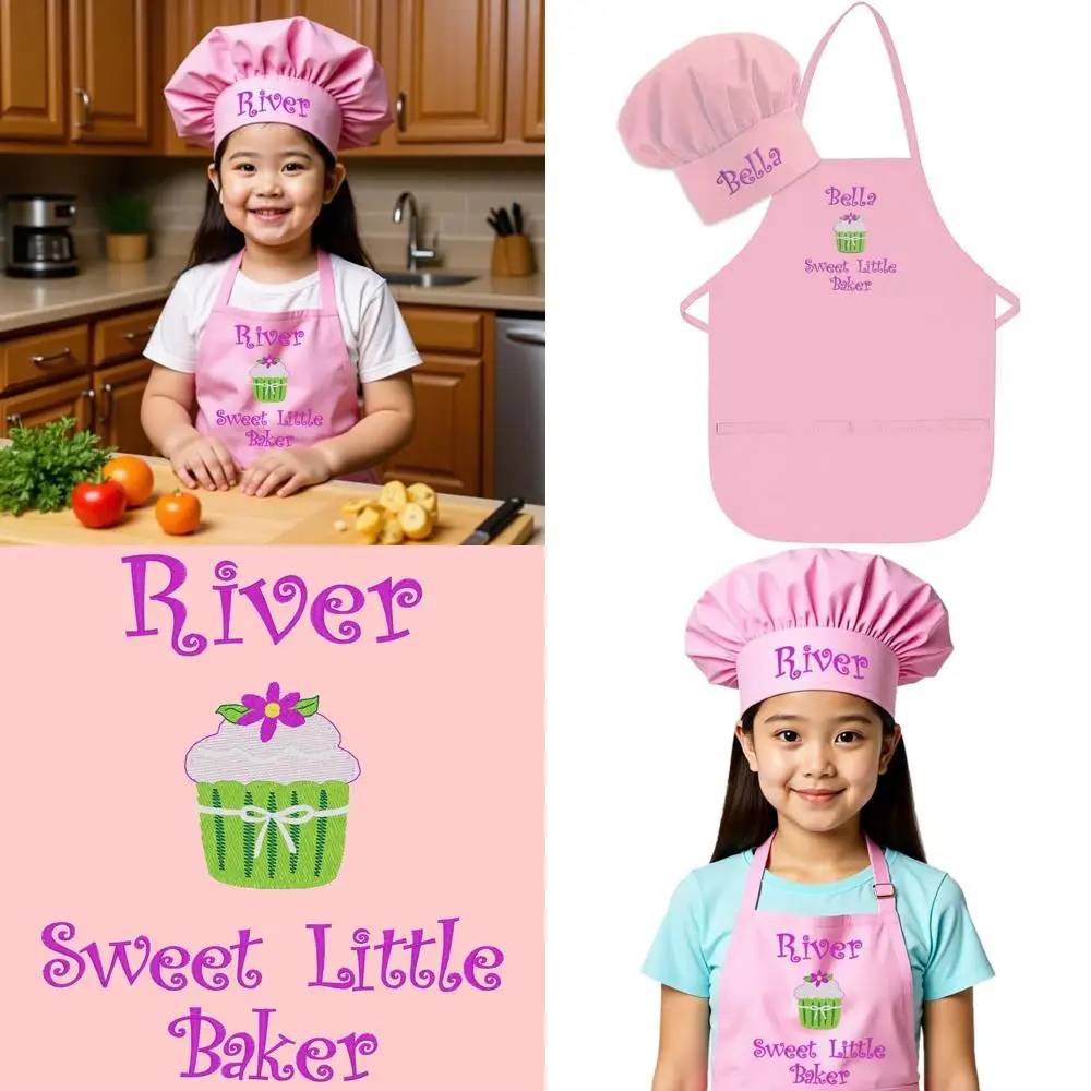 Детский фартук и поварская шапка с индивидуальной вышивкой премиум-класса для мальчиков и девочек, для готовки на кухне
Детский фартук и поварская шапка с индивидуальной вышивкой премиум-класса для мальчиков и девочек, для готовки на кухне
