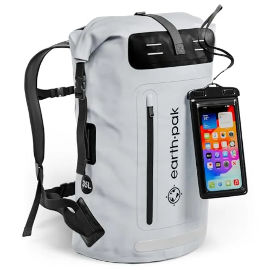 Waterproof Backpack - Heavy Duty Hiking Backpack - Roll-Top Closure Bag - Cushioned Dry Bag Waterproof Phone Case
Waterproof Backpack - Heavy Duty Hiking Backpack - Roll-Top Closure Bag - Cushioned Dry Bag Waterproof Phone Case