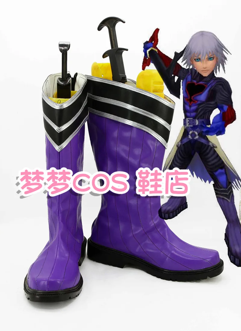 Games Kingdom Hearts Riku Cosplay Boots Purple; Handmade Leather Costume Boots Shoes Custom Made
Games Kingdom Hearts Riku Cosplay Boots Purple; Handmade Leather Costume Boots Shoes Custom Made