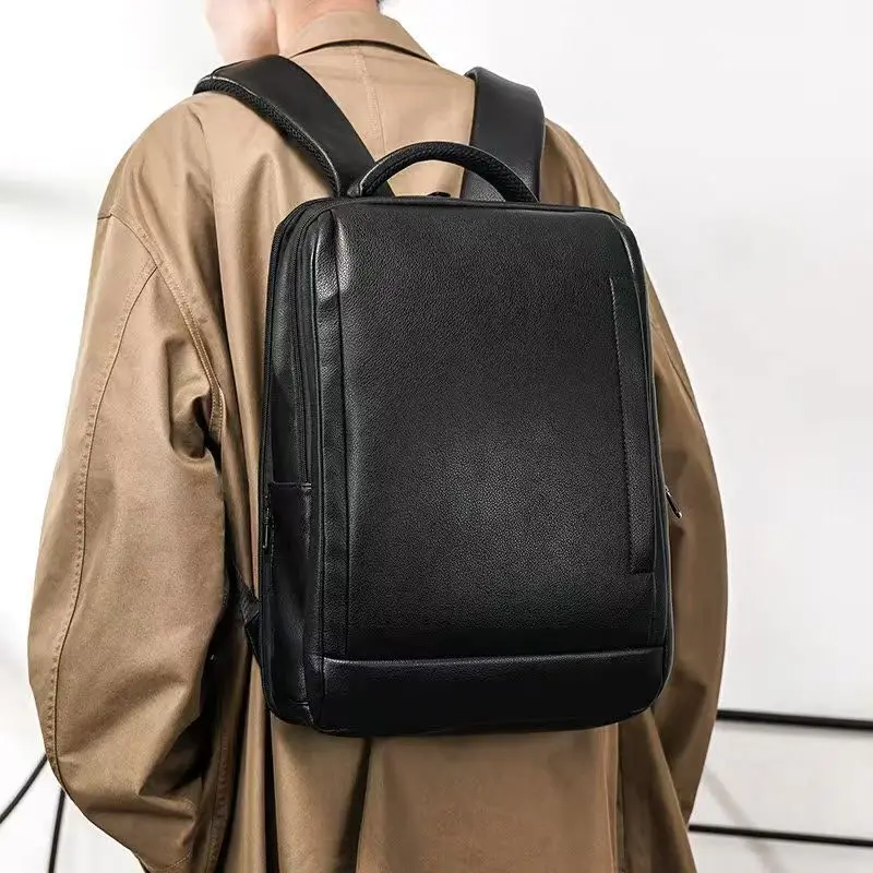 New Brand Genuine Leather with Oxford Men Backpacks Fashion Real Natural Leather Student Backpack Boy Luxury Computer Laptop Bag
New Brand Genuine Leather with Oxford Men Backpacks Fashion Real Natural Leather Student Backpack Boy Luxury Computer Laptop Bag