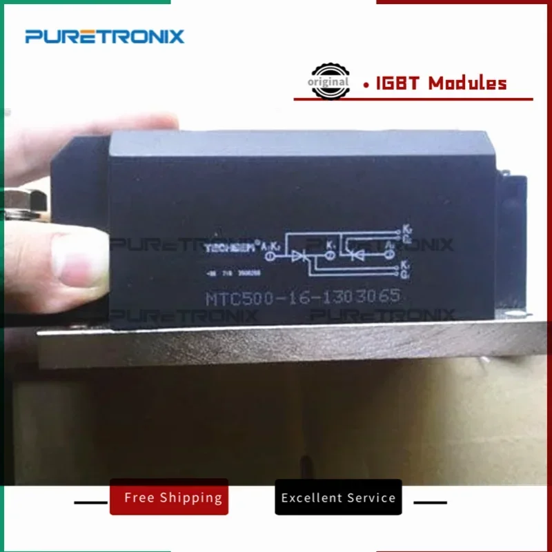 New Original TECHSEM MTC500A Power Module /Thyristor Module MTC500-12 MTC500-14 MTC500-16
New Original TECHSEM MTC500A Power Module /Thyristor Module MTC500-12 MTC500-14 MTC500-16