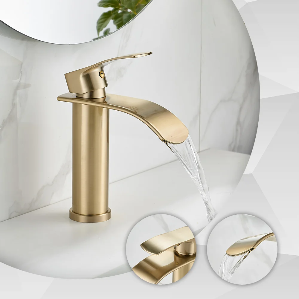 Роскошный матовый золотой смеситель для ванной комнаты, латунный смеситель для раковины, смесители для воды на палубе, туалетный столик, смеситель для умывальника с горячим и холодным водопадом
Роскошный матовый золотой смеситель для ванной комнаты, латунный смеситель для раковины, смесители для воды на палубе, туалетный столик, смеситель для умывальника с горячим и холодным водопадом