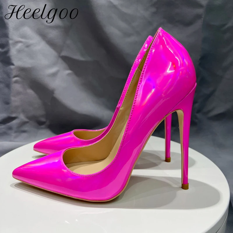 Женские блестящие туфли-лодочки Heelgoo с заостренным носком, на высоком каблуке 12 см
Женские блестящие туфли-лодочки Heelgoo с заостренным носком, на высоком каблуке 12 см