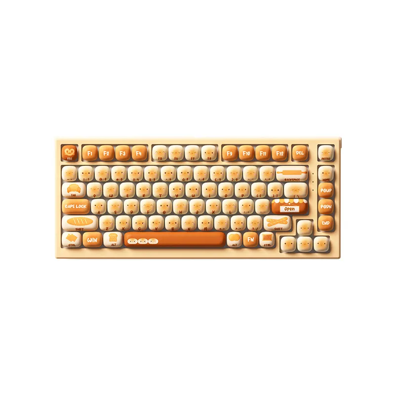 Mechanical keyboard, dual-mode connection, small steamed bread keycap
Mechanical keyboard, dual-mode connection, small steamed bread keycap
