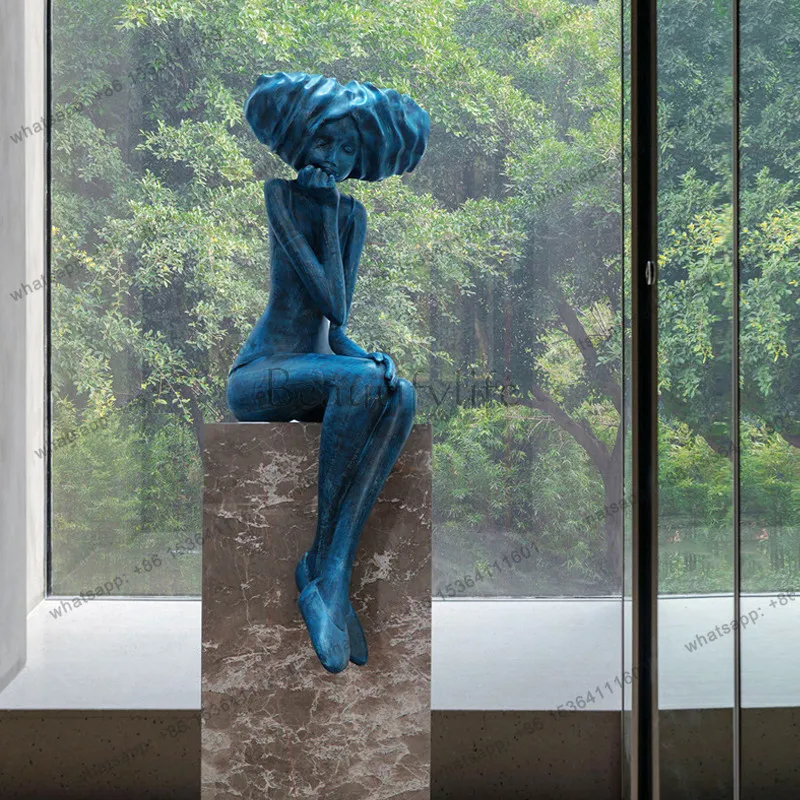Hotel lobby figure sculpture floor ornament sales office art ornament
Hotel lobby figure sculpture floor ornament sales office art ornament