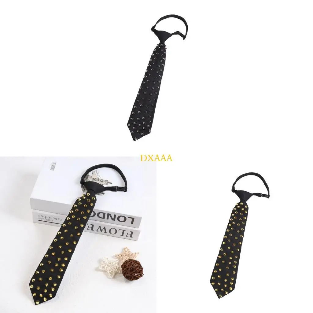 DXAA Black Ties for Senior High School Uniform Pre-tied Decorative Metal Rivets
DXAA Black Ties for Senior High School Uniform Pre-tied Decorative Metal Rivets