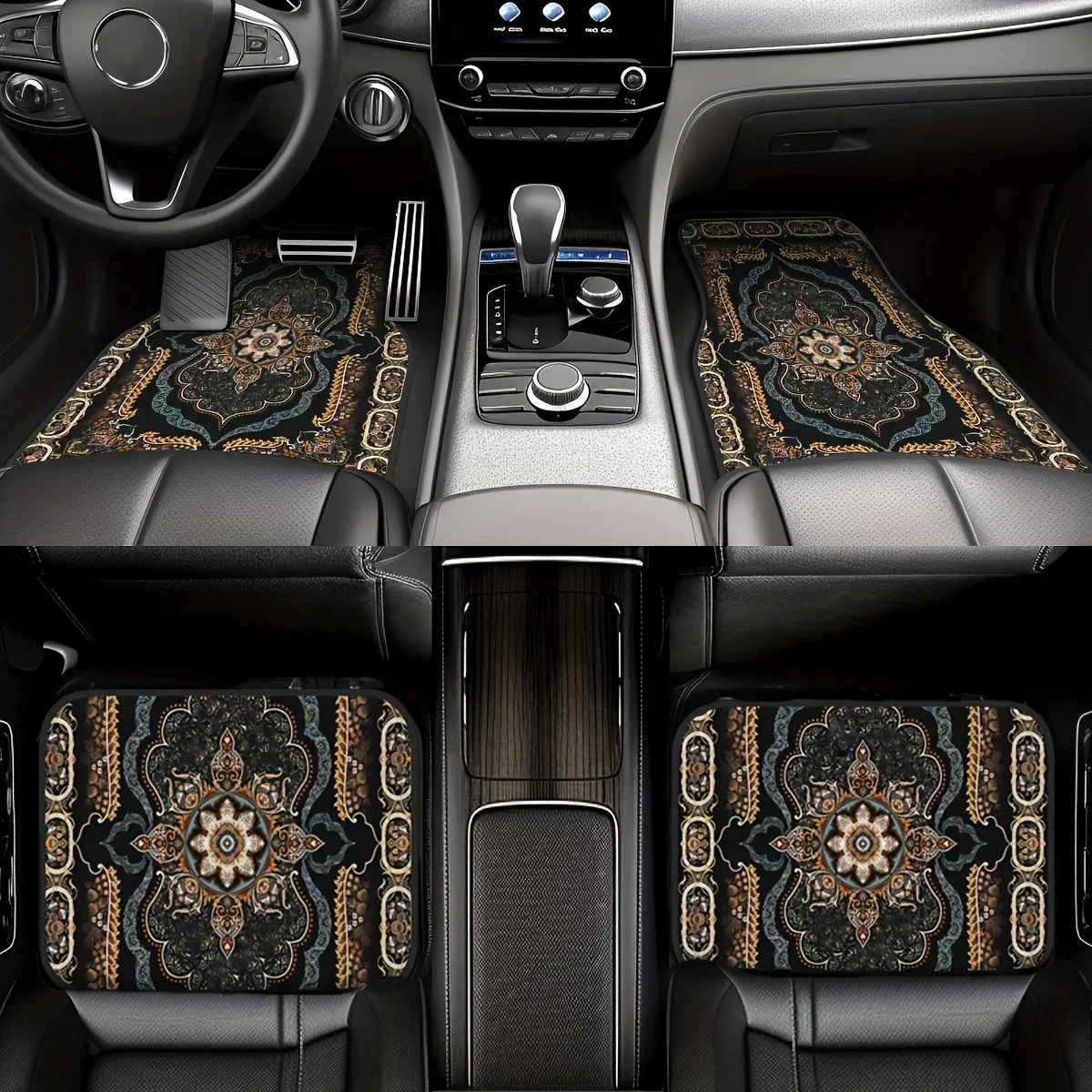 2/4pcs Car Anti Slip Mats,Car Carpets, Bohemian Style Printed Car Floor Mats, Suitable for The Front and Rear Seats of Most Cars
2/4pcs Car Anti Slip Mats,Car Carpets, Bohemian Style Printed Car Floor Mats, Suitable for The Front and Rear Seats of Most Cars