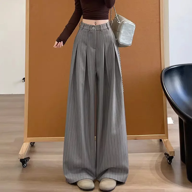 Wide-leg Pants Women 2026 Spring Summer Women's Versatile Casual Wear Loose Office Lady High Waist Trousers
Wide-leg Pants Women 2026 Spring Summer Women's Versatile Casual Wear Loose Office Lady High Waist Trousers