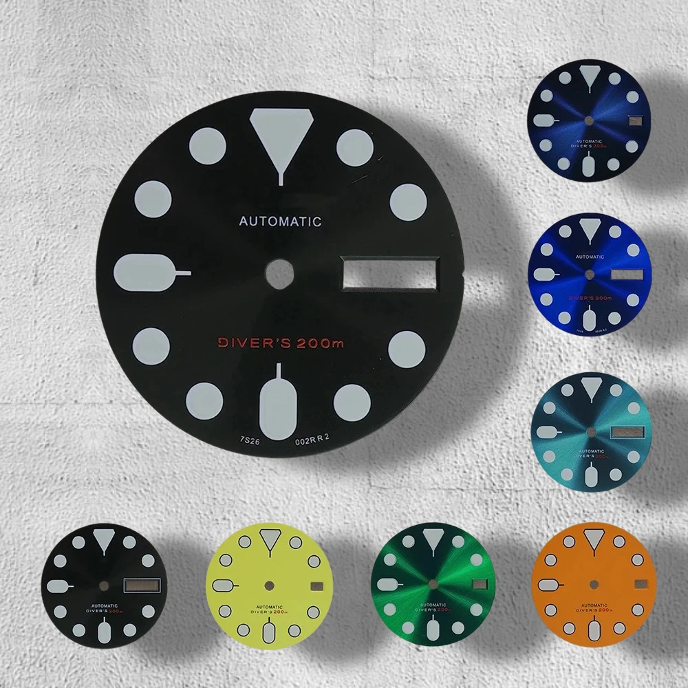 High Quality 28.5mm S Logo Dial Suitable For NH35/NH36 Automatic Movement C3 Strong Green Luminous NH36 Accessories
High Quality 28.5mm S Logo Dial Suitable For NH35/NH36 Automatic Movement C3 Strong Green Luminous NH36 Accessories